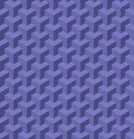 3D isometric geometric background. Seamless cube shape pattern. Design texture for banner, template, card, cover, poster, backdrop, tile, wall. Vector illustration.