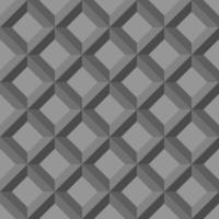 Seamless abstract pattern background. 3D gray diamond-shaped squares. Textured design for fabric, tile, poster, textile, backdrop, flyer, wall. Vector illustration.
