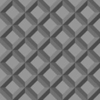 fondo de patrón abstracto sin fisuras. Cuadrados en forma de diamante gris 3d. diseño texturizado para tela, azulejo, afiche, textil, telón de fondo, volante, pared. ilustración vectorial vector