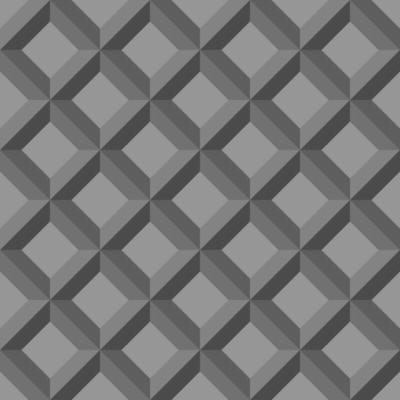 Seamless abstract pattern background. 3D gray diamond-shaped squares. Textured design for fabric, tile, poster, textile, backdrop, flyer, wall. Vector illustration.