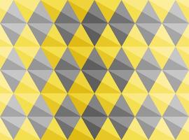 Yellow, gray, 3D diamond shape pattern. Seamless abstract background. Textured design for fabric, tile, cover, poster, textile, backdrop, flyer, brochure, wall. Vector illustration.