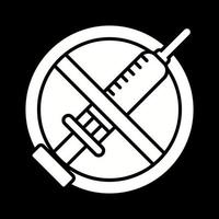 No Vaccines Vector Icon