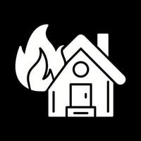 House On Fire Vector Icon