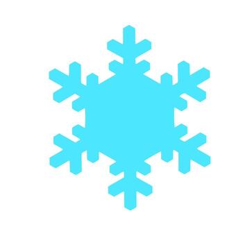 icono de copo de nieve vectorial. ilustración para web vector