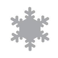 icono de copo de nieve vectorial. ilustración para web vector