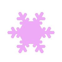 icono de copo de nieve vectorial. ilustración para web vector
