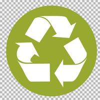 Set of vector universal recycling symbols.