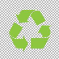 conjunto de símbolos de reciclaje universal vectorial. vector