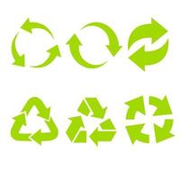 Set of vector universal recycling symbols.