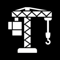Crane Lifting Vector Icon