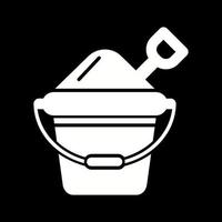 Sand Bucket Vector Icon