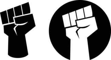 Rebel Protest Fists vector