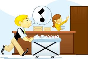 Office Mailroom Workers vector