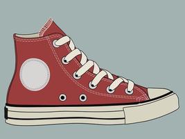 zapatillas icónicas para adolescentes de todos los tiempos vector