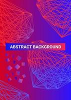 Background abstract vector with blue and red gradations for presentation templates and backdrop poster layouts