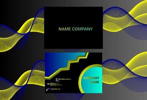 Elegant and simple vector business card. Name card. Corporate card. Card templates. Editable types