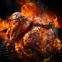 grilled chicken ai generated images photo