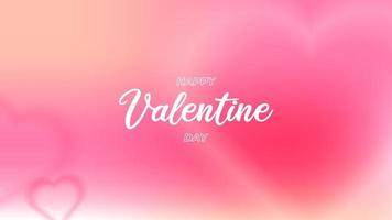 Happy valentinde day gradient background vector