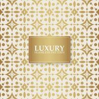 Luxury white ornament pattern design background vector