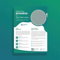 Creative professional Business and Corporate Flyer Design Template vector