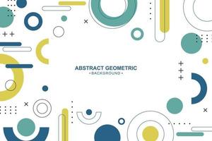 Abstract colorful geometric background in flat design vector