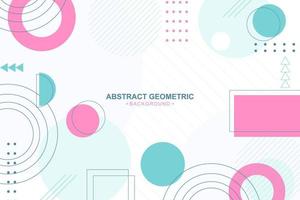 Abstract colorful geometric background in flat design vector