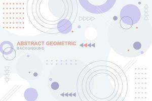 Abstract colorful geometric background in flat design vector