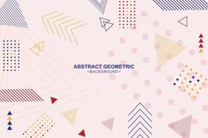 Abstract colorful geometric background in flat design vector