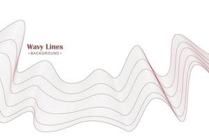 Abstract background with flowing lines waves vector