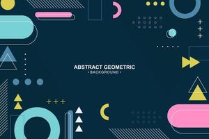 Abstract colorful geometric background in flat design vector