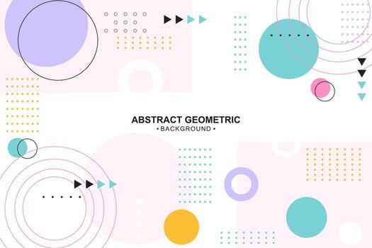 Abstract colorful geometric background in flat design vector