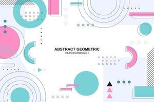 Abstract colorful geometric background in flat design vector