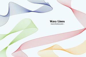 Abstract background with flowing lines waves vector