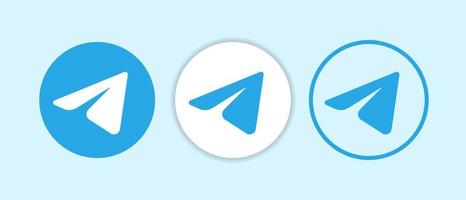 TELEGRAM ICON LOGO vector