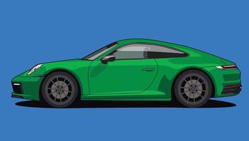 diseño de vector de ilustración de vista lateral de coche deportivo