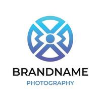 Photography and photoshoot logo templates vector