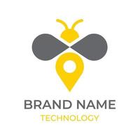 Technology and internet logo template vector