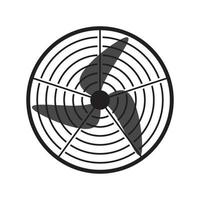 ventilador icono vector