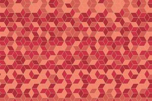 Pattern with geometric elements in dark to light red tones, abstract background, vector pattern for design