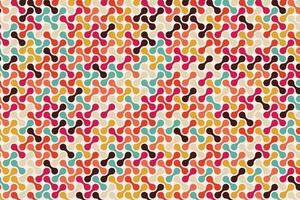 pattern with geometric elements, retro tones, abstract background, vector pattern for design