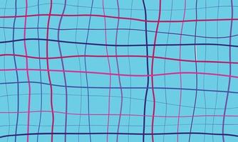 Hand Drawn Grid Background. Striped Line Pattern Banner vector