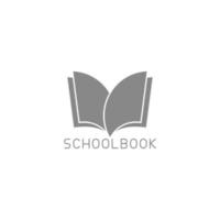 libro escolar simple geométrico plano educación símbolo vector