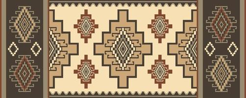 Ethnic runner geometric pattern. Aztec Kilim runner geometric pattern vintage color boho style. Use for home flooring decoration elements, carpet, area rug, tapestry, mat or runner decorative. vector