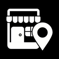 Shop Location Vector Icon