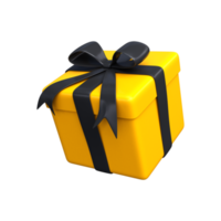 3D render of a modern birthday surprise box png