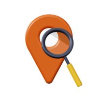 icône de recherche 3d png