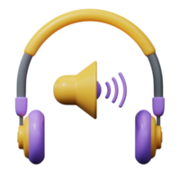 appareil audio 3d png