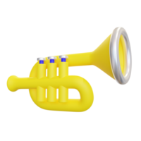 trompete ícone 3d png