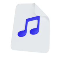 Musikdatei 3D-Symbol png