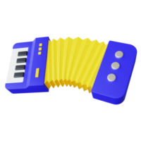 Accordion 3d icon png
